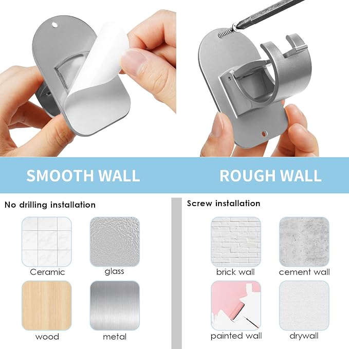No Drill Curtain Rod Holder Hangers - Image 7