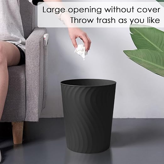 YGJT Small Trash Can, 3 Pack 1.8 Gallons Bathroom Trash Can - Image 3