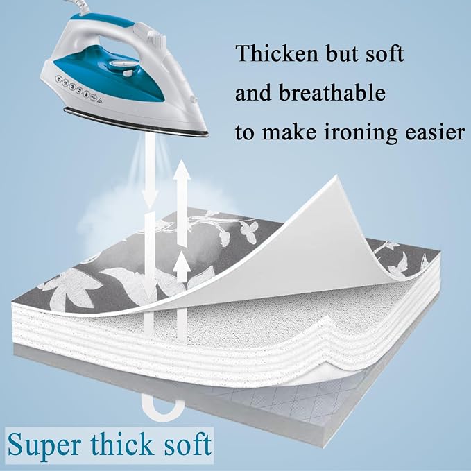 Small Ironing Board Cover Scorch Resistant, Cotton Table top Ironing Board Cover - Image 5