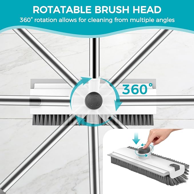 SetSail Floor Scrub Brush with 54in Adjustable Long Handle, Heavy Duty Floor - Image 4