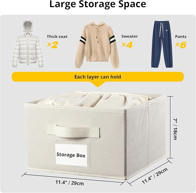 2 Pack 6 Shelves Hanging Closet Organizer - Image 7