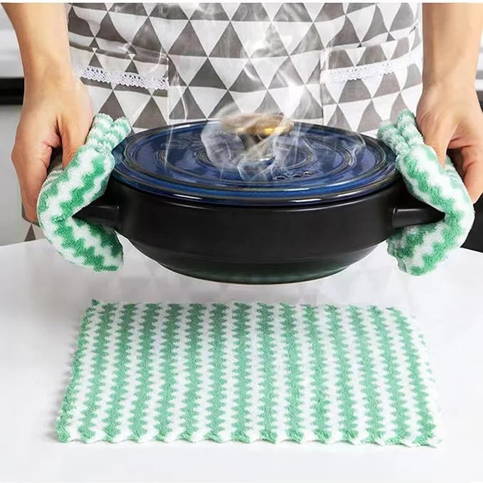 21 Pack Kitchen Towels Dish Towels Microfiber Cleaning Cloths – Ultra-Soft - Image 3