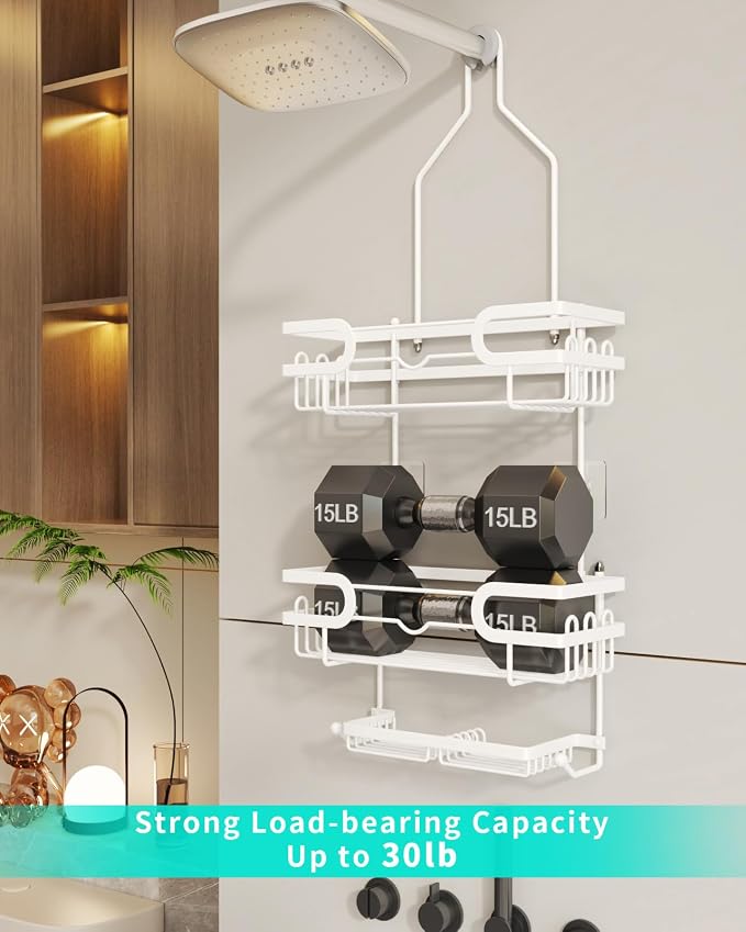 HapiRm Bathroom Hanging Shower Caddy - Image 5