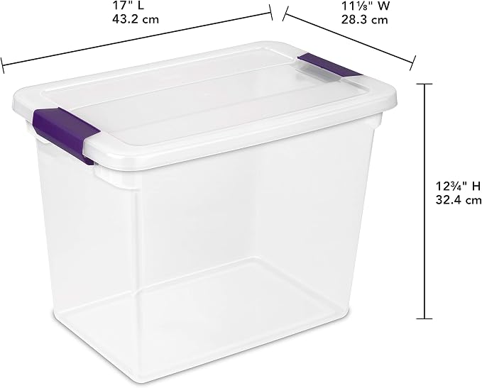 Sterilite Large Clip Box, Stackable Small Storage Bin - Image 2
