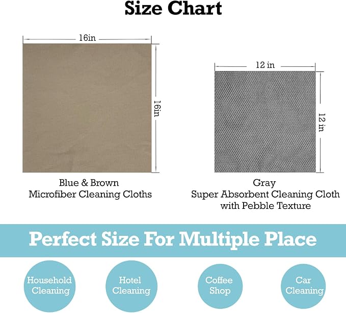 3-Pack Microfiber Glass Cleaning Cloths - Image 8