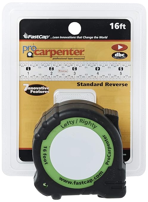 FastCap ProCarpenter Standard Reverse Measuring Tape, 16 Foot - Image 4