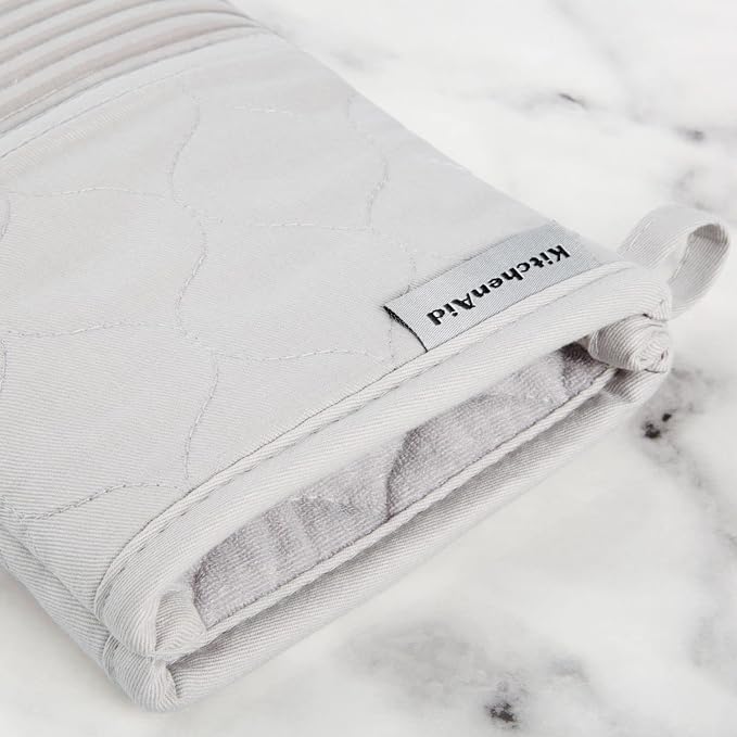 KITCHENAID Quilted Cotton Terry Cloth Oven Mitt, Pot Holder, Kitchen Towel - Image 7