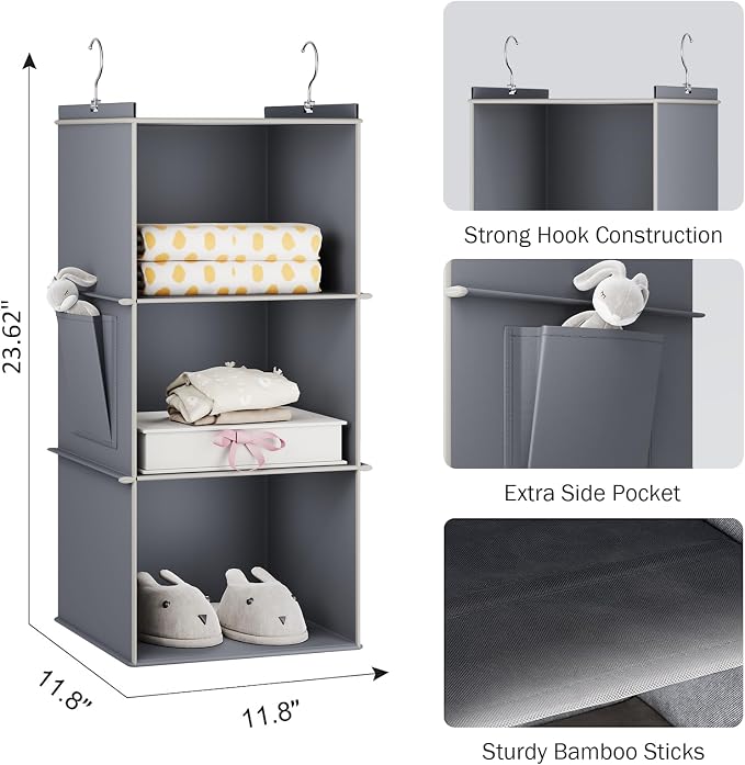 YOUDENOVA Hanging Closet Organizer and Storage - Image 5