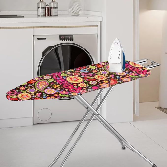 70s Paisley Peace Symbol Ironing Board Cover Soft Ironing Board Cover, Non - Image 2