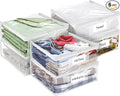 Plastic Storage Bags with Easy-Glide Zipper, Durable Clear Vinyl Zippered by Kikerike