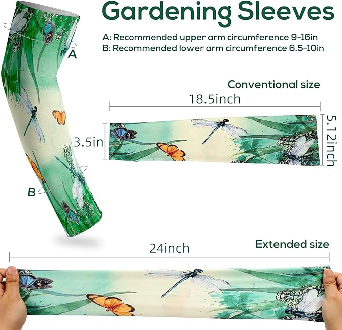 YUNVI Gardening Sleeves Farm Sun Protection Cooling Arm Sleeves to Cover Arm for Women