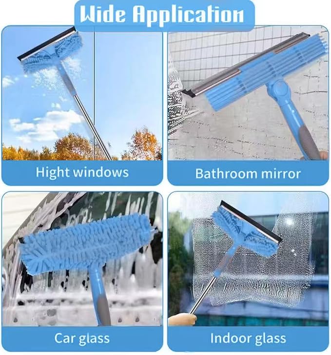 2-in-1 Window Cleaner Tool, Scrubber - Image 7