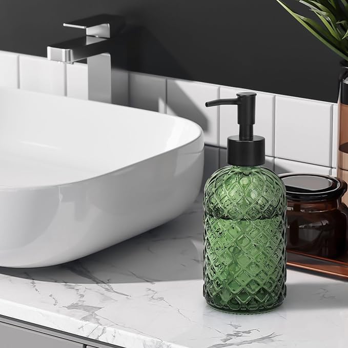 1 Pack 13.5oz Glass Soap Dispenser - Image 7