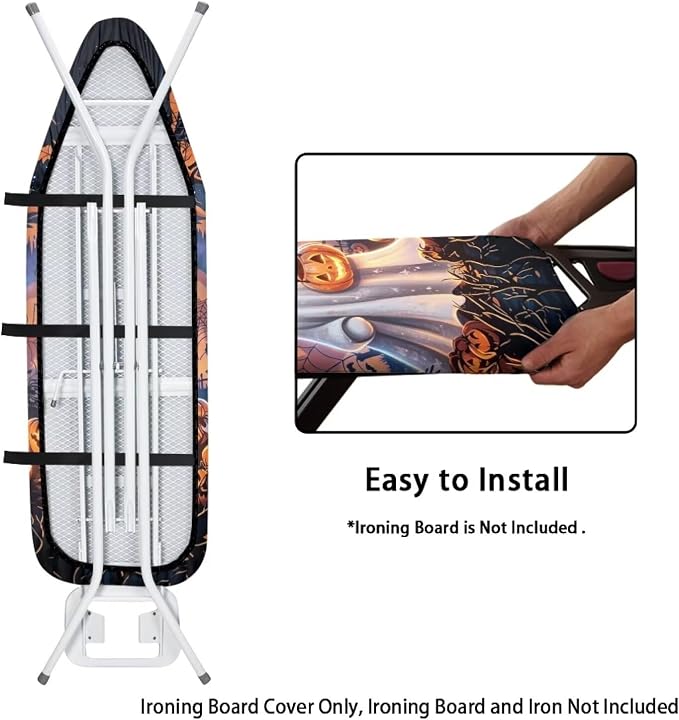 Halloween Cover for Ironing Board 15x54 Inch Ghost Pumpkin Iron Board Cover - Image 4