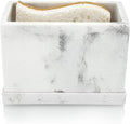 Essentra Home White Marble Kitchen Sponge Holder, Modern Kitchen Sink Caddy by EssentraHome