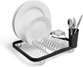 Umbra Sinkin Dish Drying Rack, in Sink or Countertop Drainer, non slip rubber by Umbra