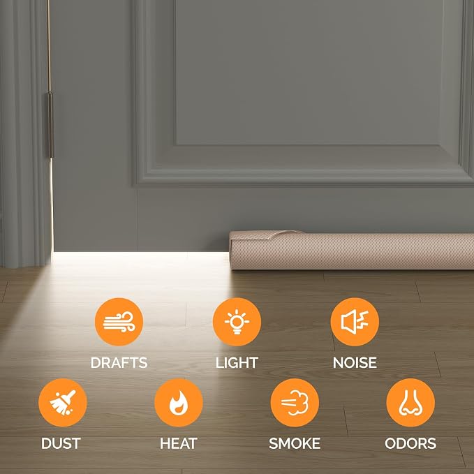 fowong Draft Stopper for Bottom of Door 36", Durable Noise Blocker, Dust and - Image 2