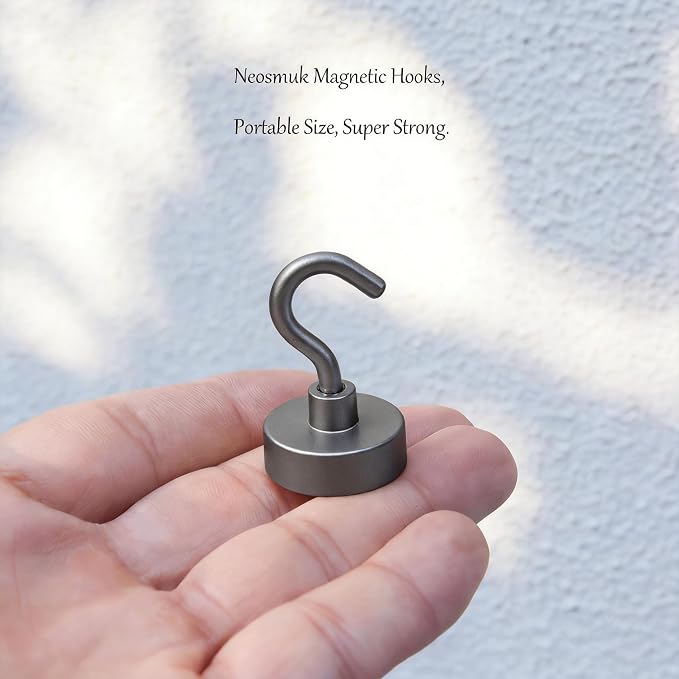 Neosmuk Magnetic Hooks, 40lb Heavy Duty, 10 Pack - Image 2