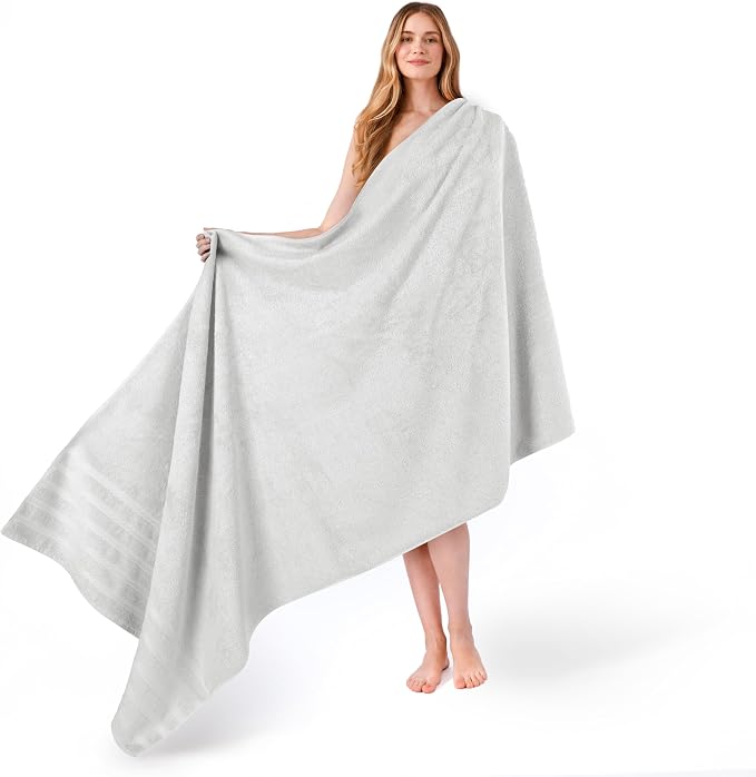 American Soft Linen 100% Cotton Luxury Turkish Towels, 35x70 XL Bath Sheet | by AmericanSoftLinen
