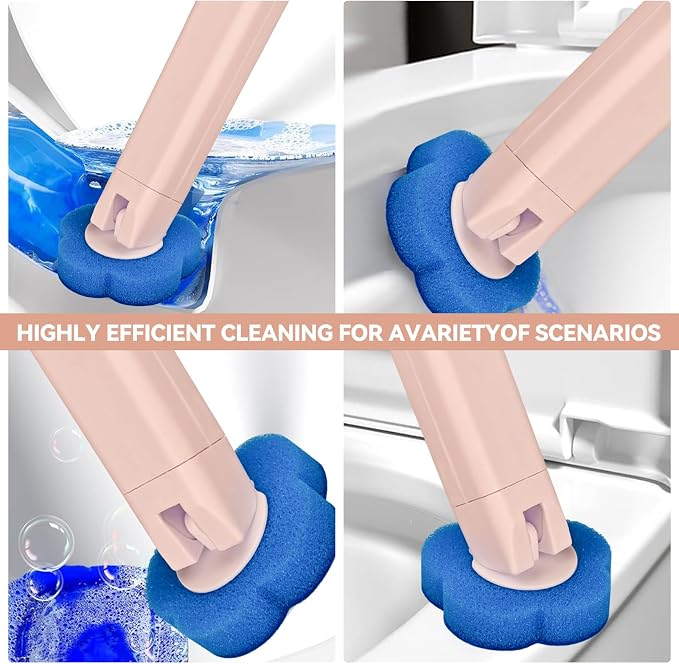 Disposable Toilet Brush with 48 Refills, Toilet Cleaning Supplies, Toilet Wand - Image 5