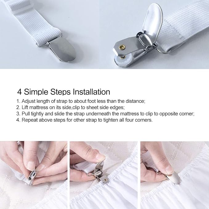 Bed Sheet Fasteners Straps - Image 6