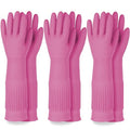 Mamison Rubber Dishwashing Gloves, Non-Slip Kitchen, 3 Pairs | Korean natural by QualityKitchenandHome