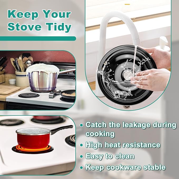 5304430149 5304430150 Porcelain Drip Pan Set & MP22YA Electric Range Burner Element Unit Set with 330031 Range Burner Receptacle Kit Compatible with Frigidaire Kenmore Range Oven/Stove by Cenipar
