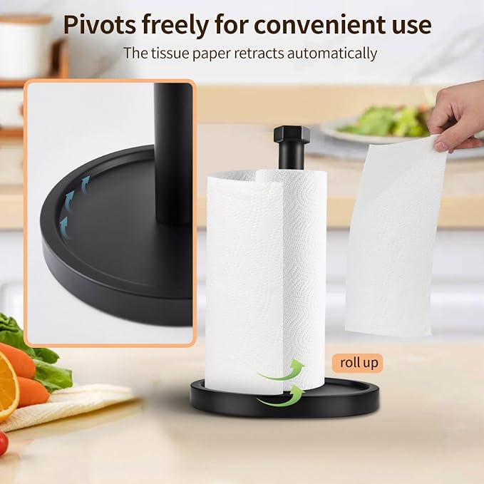 Paper Towel Holder Countertop, Stainless Steel Paper Towel Holder - Image 5