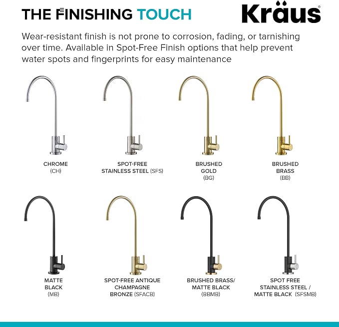 KRAUS Purita™ Single Handle Drinking Water Filter Faucet - Image 11