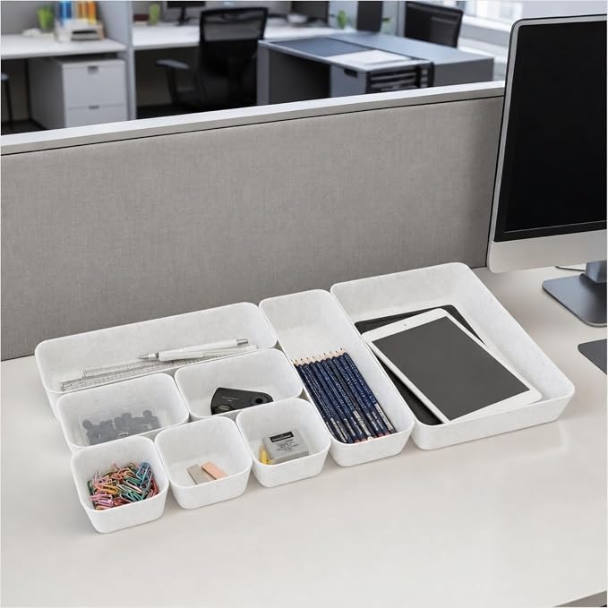 8-Piece Felt Drawer Organizer Set in 4-Sizes, Made from Eco-Friendly Material - Image 9
