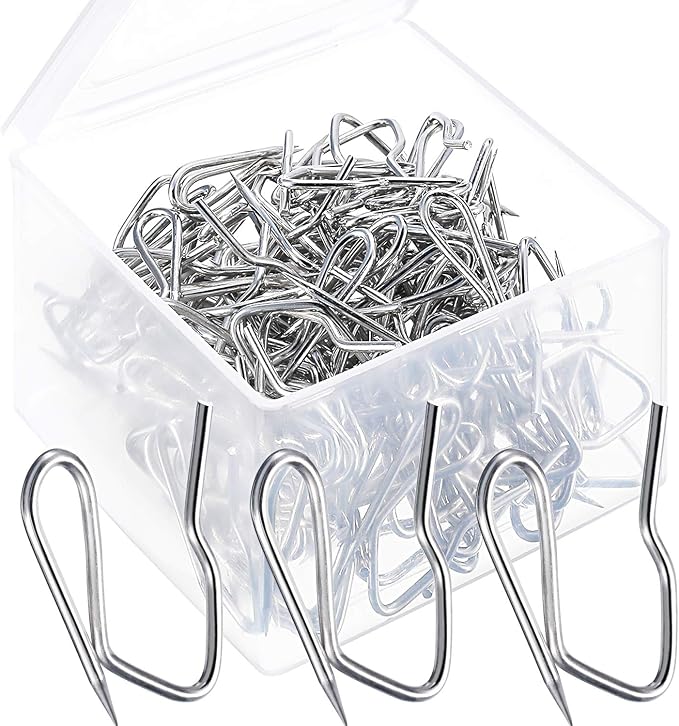 Shappy 120 Pack Drapery Hooks Pins by Hestya