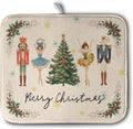 Merry Christmas Nutcracker Dish Drying Mat by Kwlegh