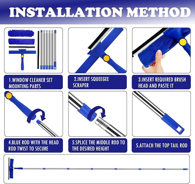 Window Cleaner Squeegee Kit - Image 5