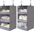 GRANNY SAYS 3-Shelf Hanging Closet Organizer, Foldable Storage, No-Sag Support by GRANNYSAYS