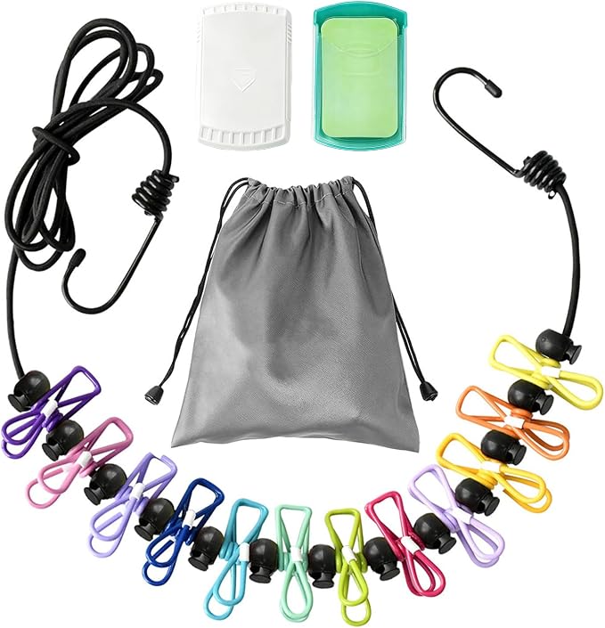Esoes Retractable Portable Travel Clothesline Camping Clothing Line by Esoes