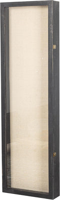 Freezing point Shadow Box Frame 14x47 Flower Shadow Box Pin Display Case Cabinet Picture Frame with Linen Back Memorabilia Awards Medals Badge Bouquet Wedding Memory Box for Keepsakes Long Black