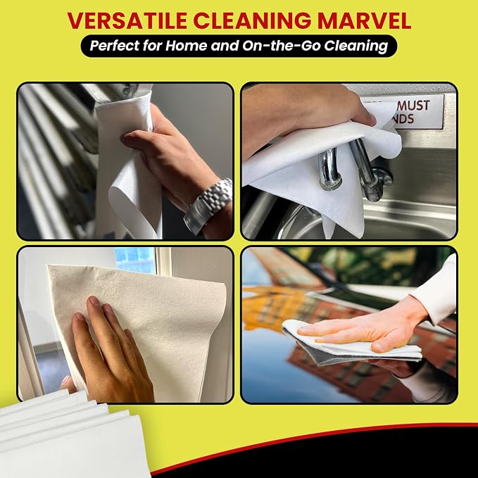 Streak Free/3 Microfiber Glass Cleaning Cloth, 6 Pack, Lint Free & Reusable | - Image 5