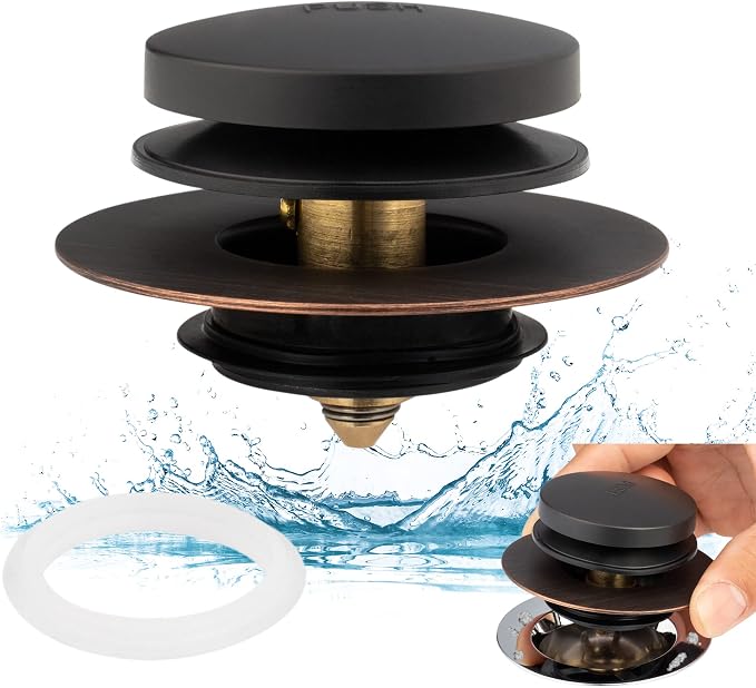 Universal Tip Toe Bath Drain Stopper and Cover, Bathtub Drain Stopper, Replaces by Artiwell
