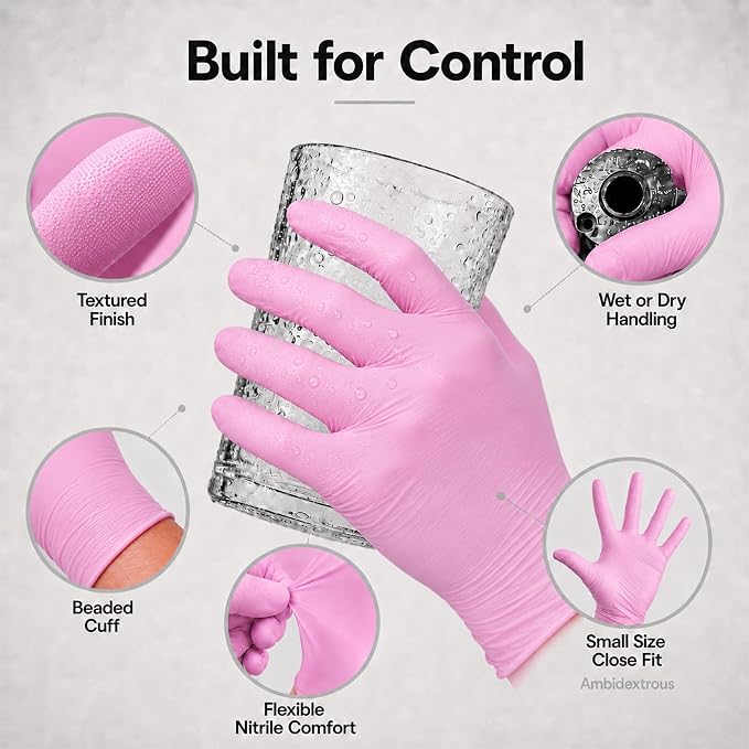 ForPro Disposable Nitrile Gloves, Chemical Resistant, Powder-Free, Latex-Free - Image 3