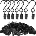 Stainless Steel S Hooks Curtain Clips, 50 Pack Hanging Party Lights Clips by AMZSEVEN