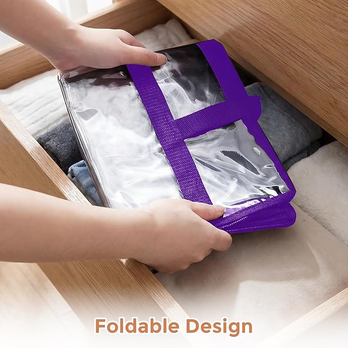 6 Pack Clear Storage Bags for Clothes, 45L Closet Organizers and Storage | - Image 5