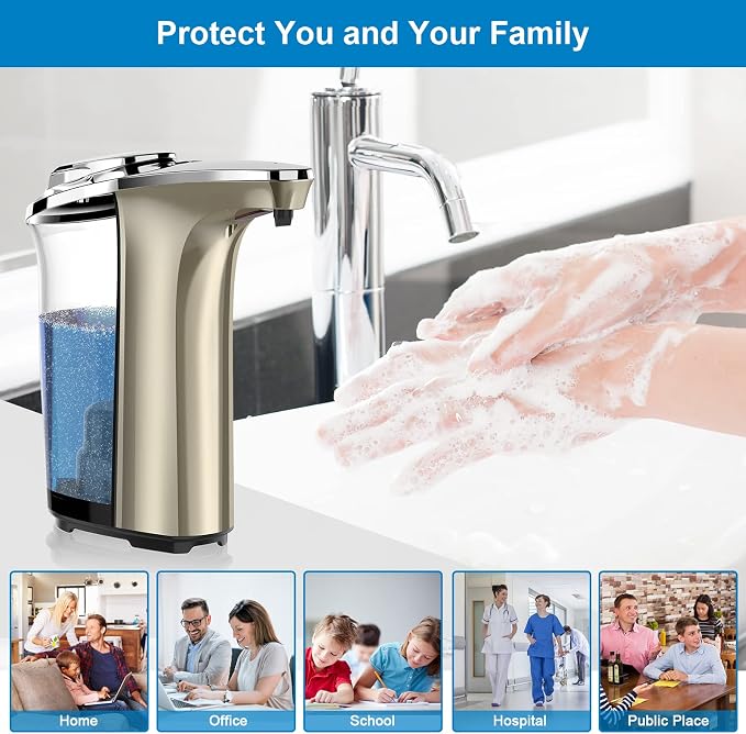 Automatic Soap Dispenser, 17oz Touchless Liquid Dish Soap Dispenser Kitchen | - Image 7
