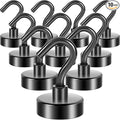 Neosmuk Magnetic Hooks, 40lb Heavy Duty, 10 Pack by Neosmuk