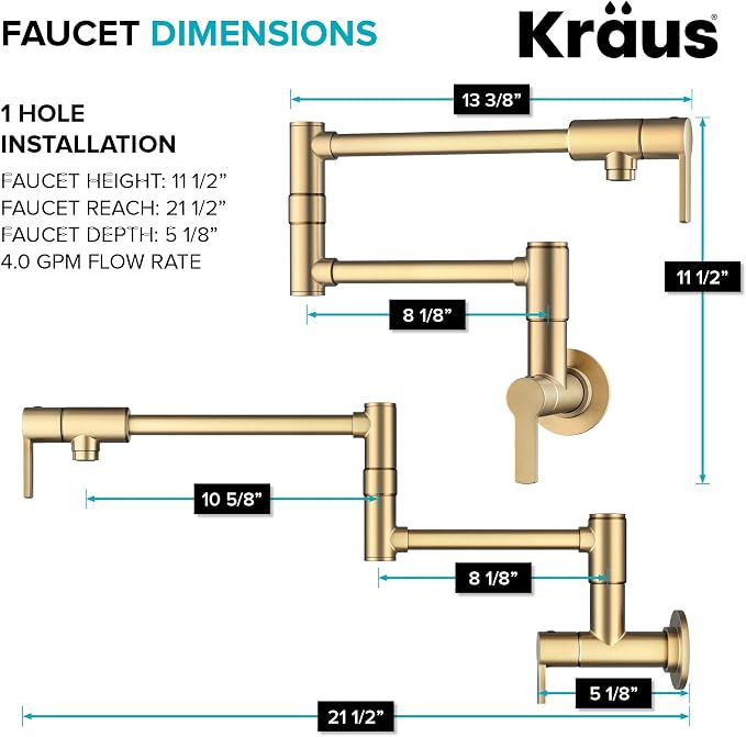KRAUS Oletto Pot Filler Faucet - Image 6