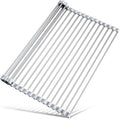 Tomorotec Roll Up Dish Drying Rack Over Sink, 304 Steel, Marble | Anti-Slip by Tomorotec