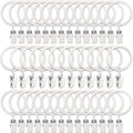 40 Pack Metal Curtain Rings by AMZSEVEN
