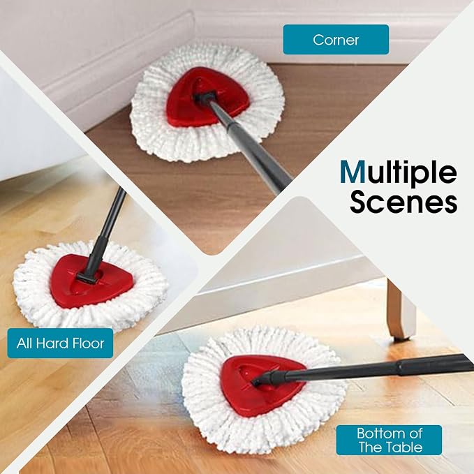 6 Pack Mop Head Replacement Compatible - Image 2