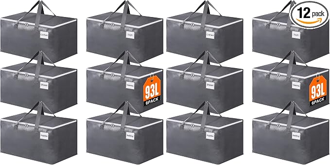 BlissTotes Large Moving Bags, Storage Bags by BlissTotes