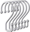 Goowin Chrome Metal Shower Curtain Hooks Rings, S Shape Metal Shower Curtain by Goowin