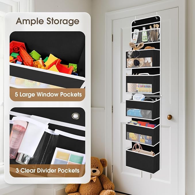 1Pack Over The Door Organizer Large Capacity Hanging Storage Room Organizer - Image 4